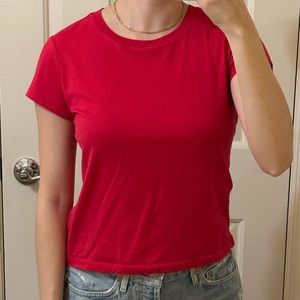 Pink/red tee